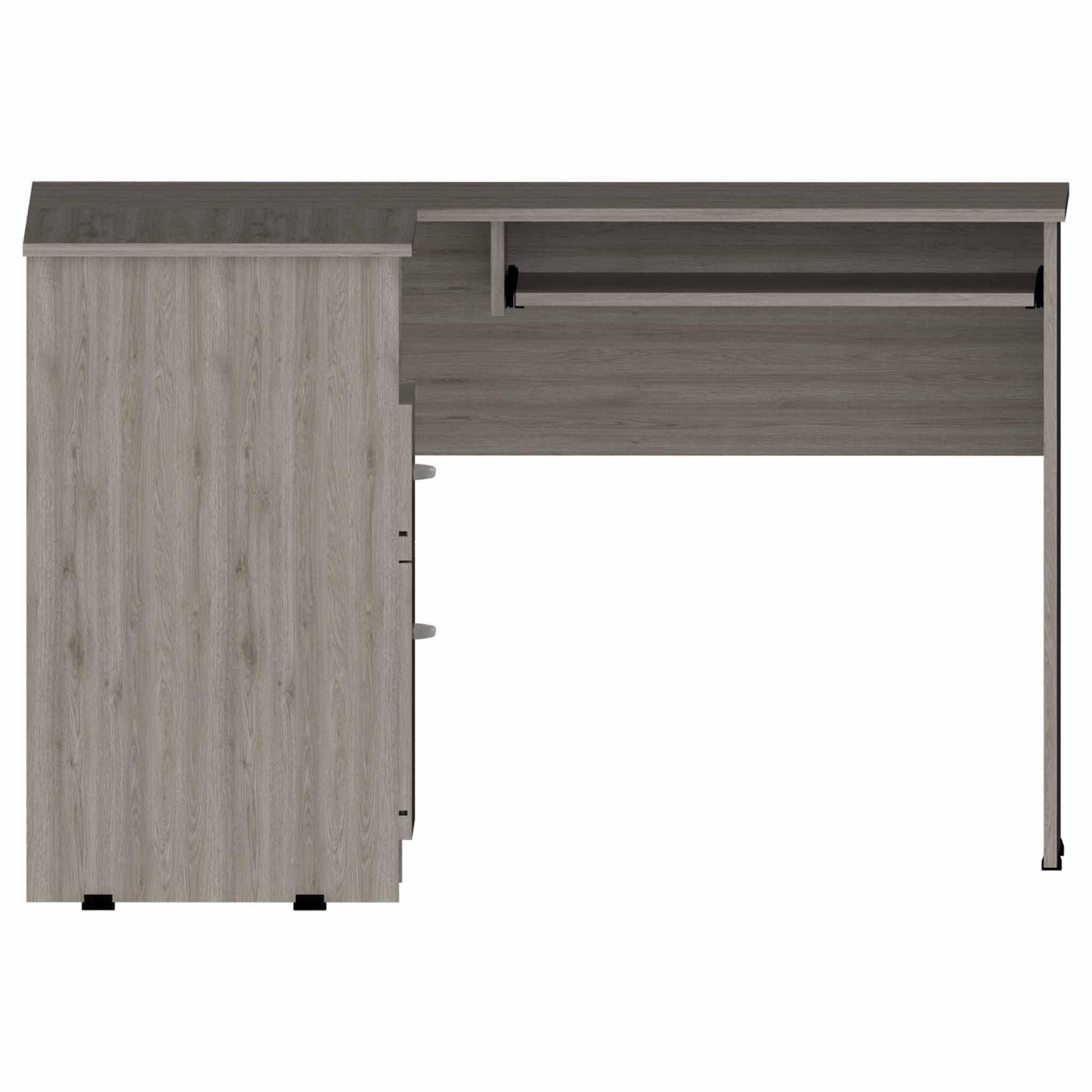 Thorpe Light Gray L Shaped Computer Desk - AFS