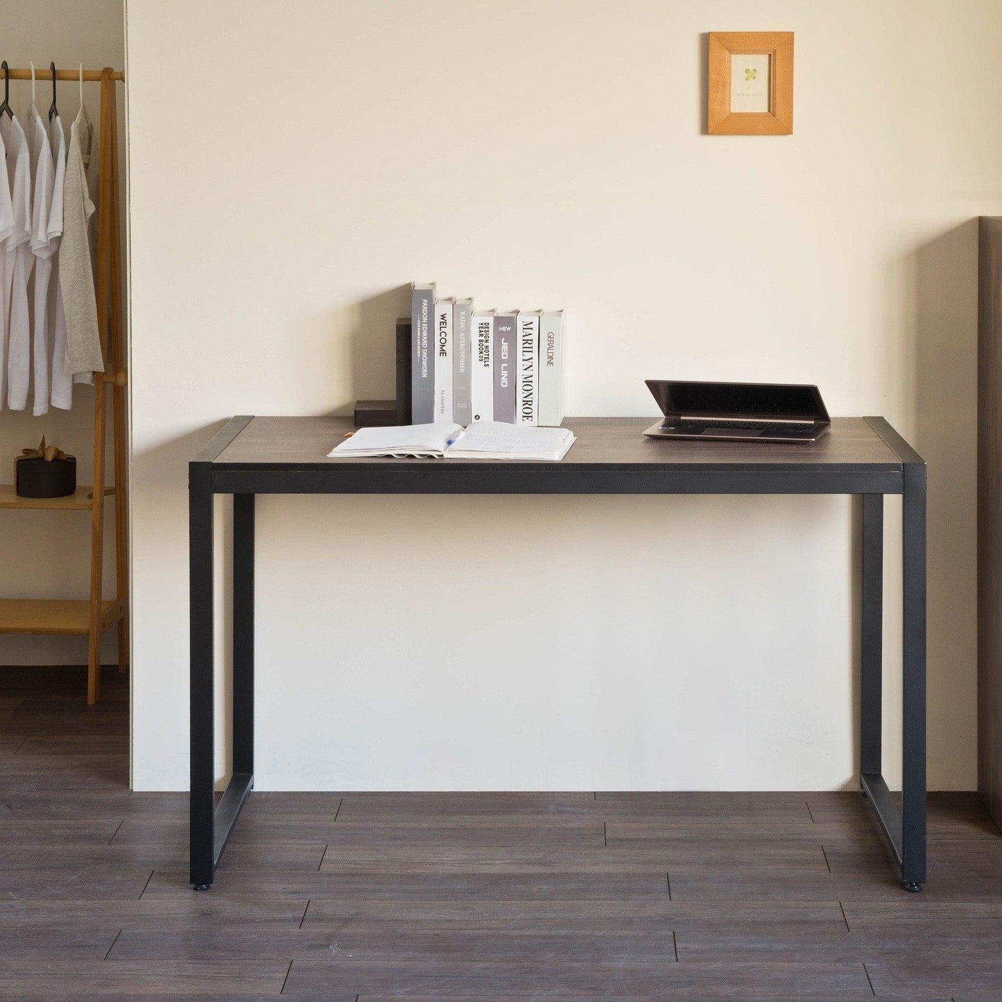 Mod Industrial Black and Walnut Finish Table Desk - AFS