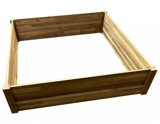 48" Premium Square Hardwood Vegetable and Flower Garden Bed - AFS