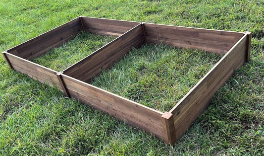 96" Premium High Hardwood Deep Vegetable Flower and Garden Bed - AFS