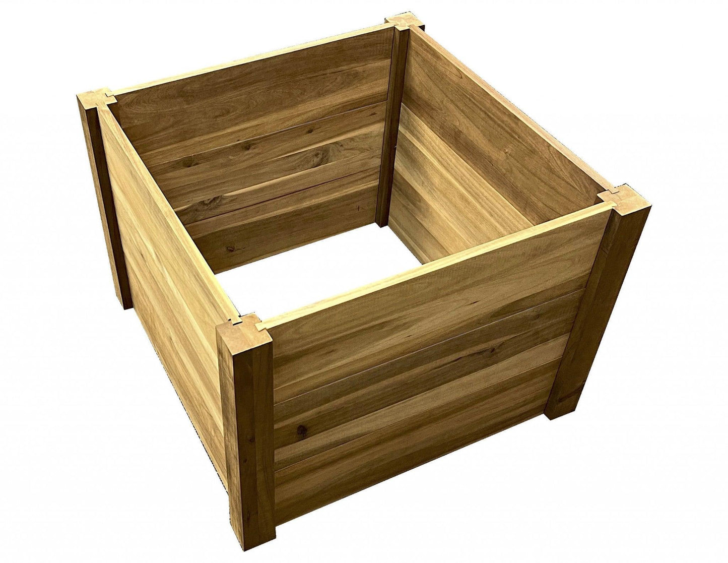 24" Premium Square Hardwood Vegetable and Flower Planter - AFS