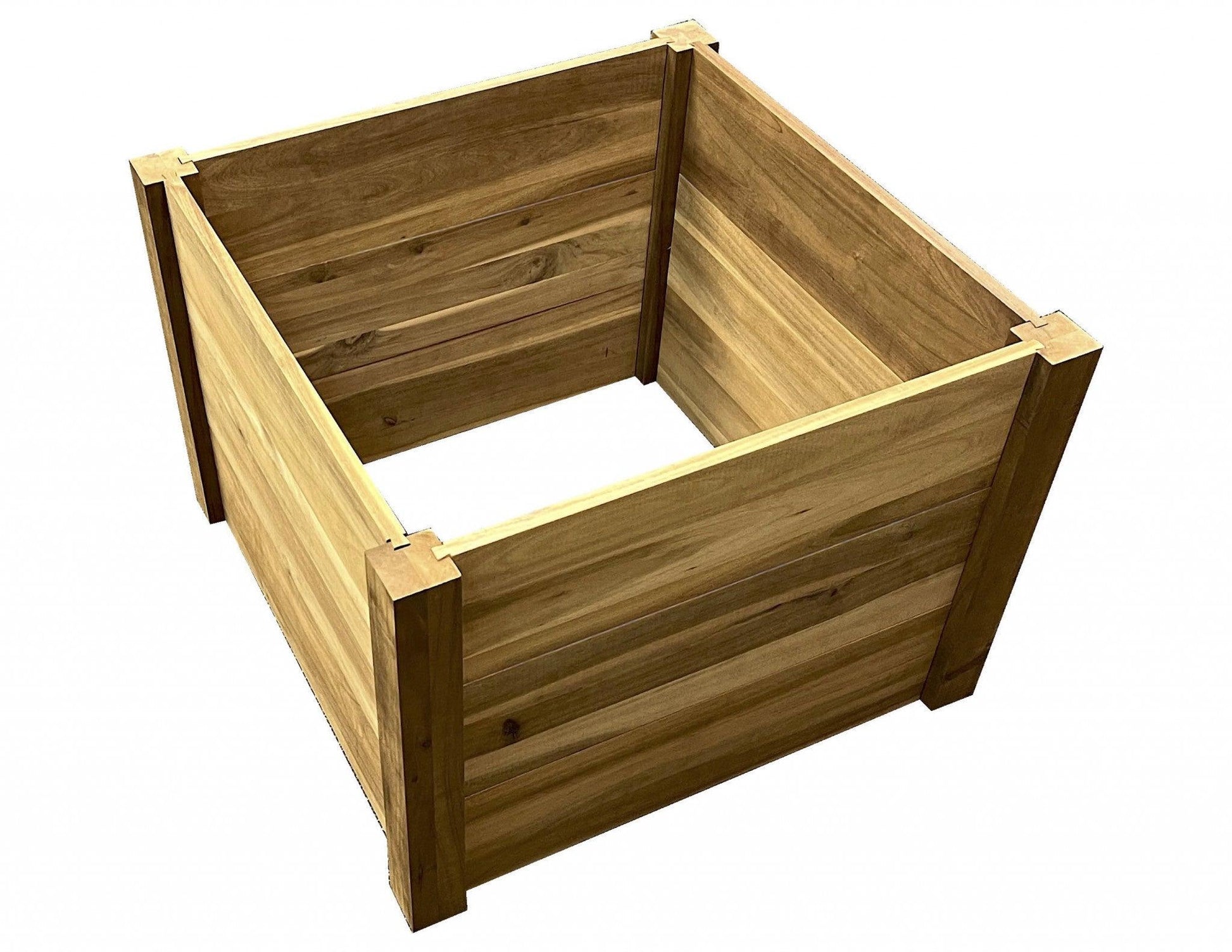 24" Premium Square Hardwood Vegetable and Flower Planter - AFS