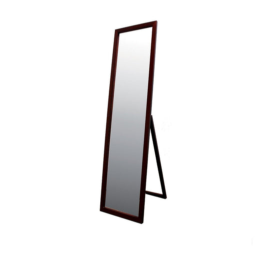 Walnut Finish Full Length Standing Mirror - AFS