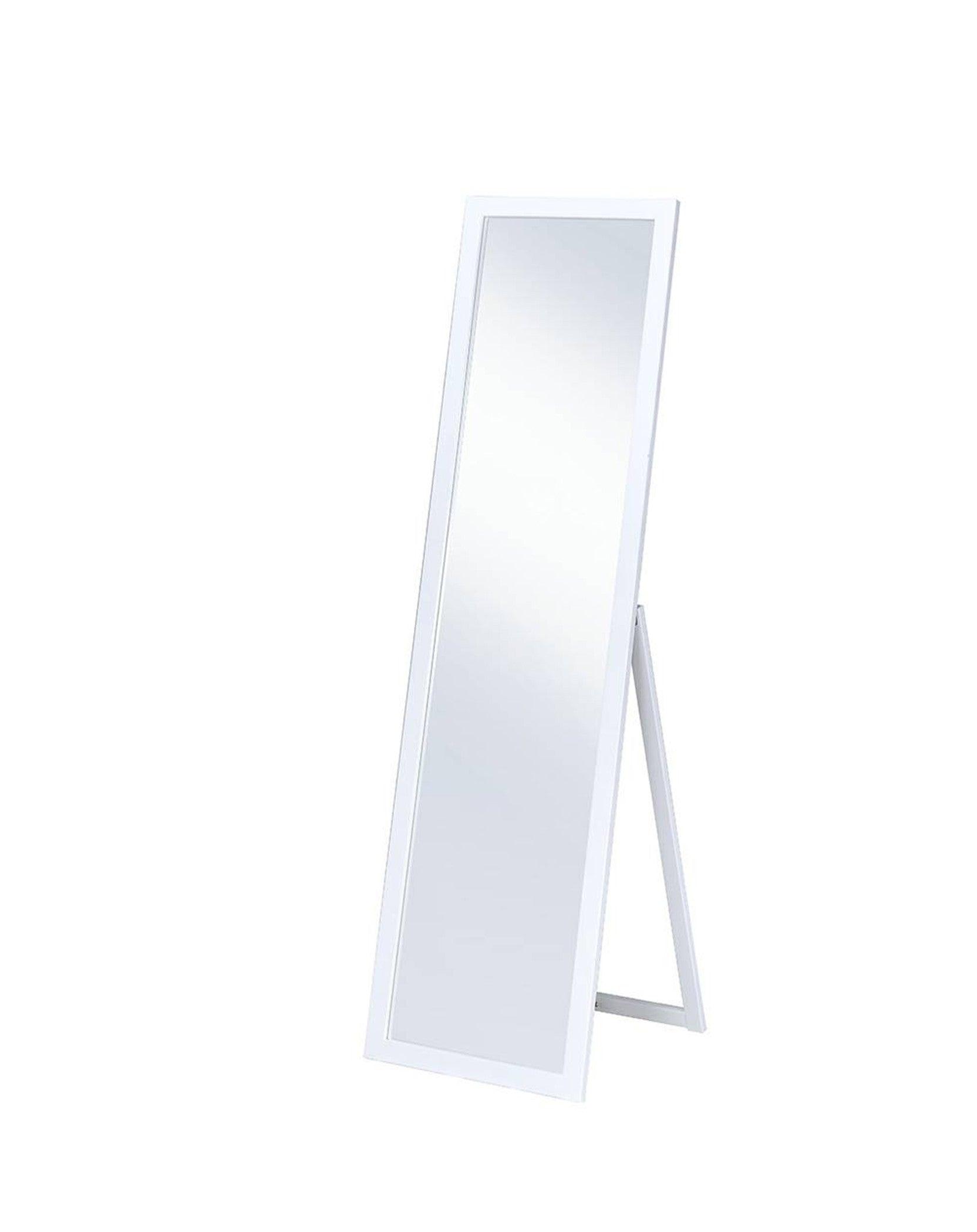 Crisp White Full Length Standing Mirror - AFS