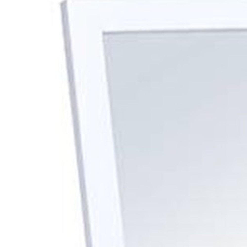 Crisp White Full Length Standing Mirror - AFS