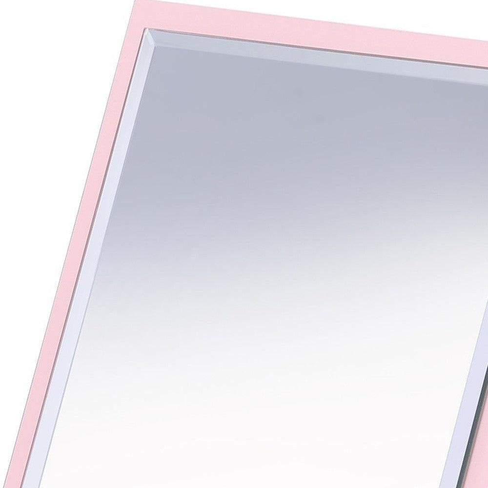 Pretty Pink Square Make Up Vanity Mirror - AFS