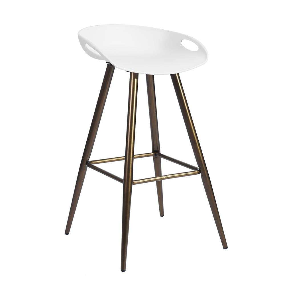 Dining Chair Barstool White 2 Piece