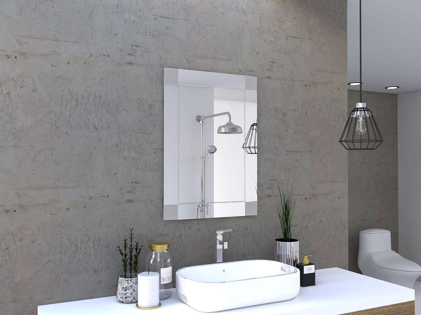 Modern Minimalist Blocks Wall Mirror - AFS