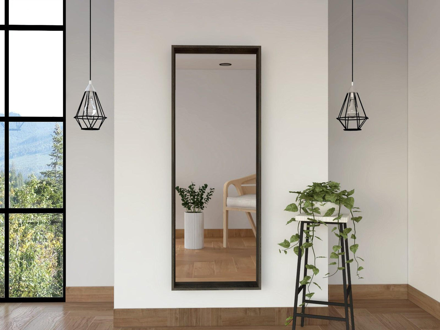 Modern Shadow Box Wall Mirror - AFS