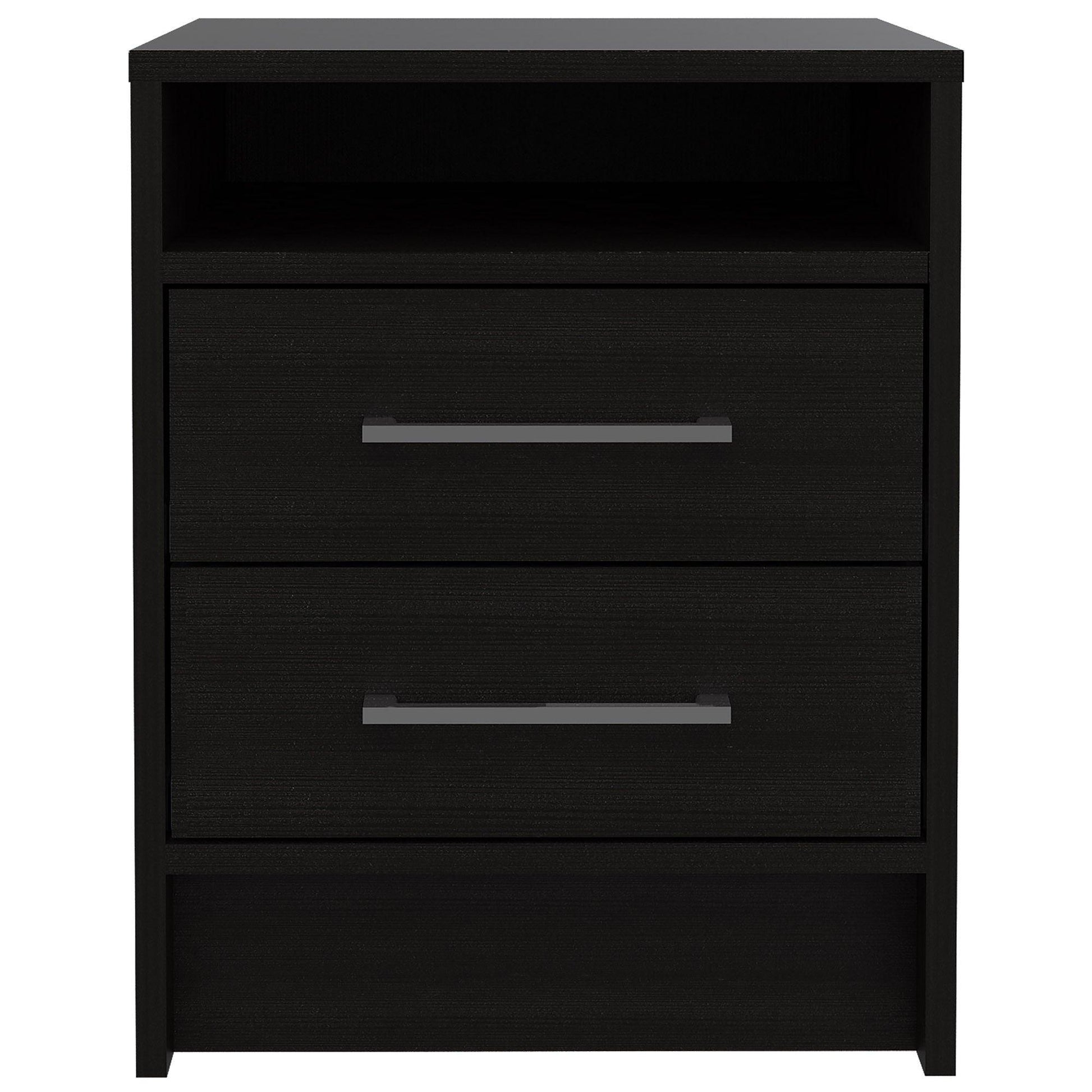 Light and Dark Oak Two Drawer Nightstand - AFS