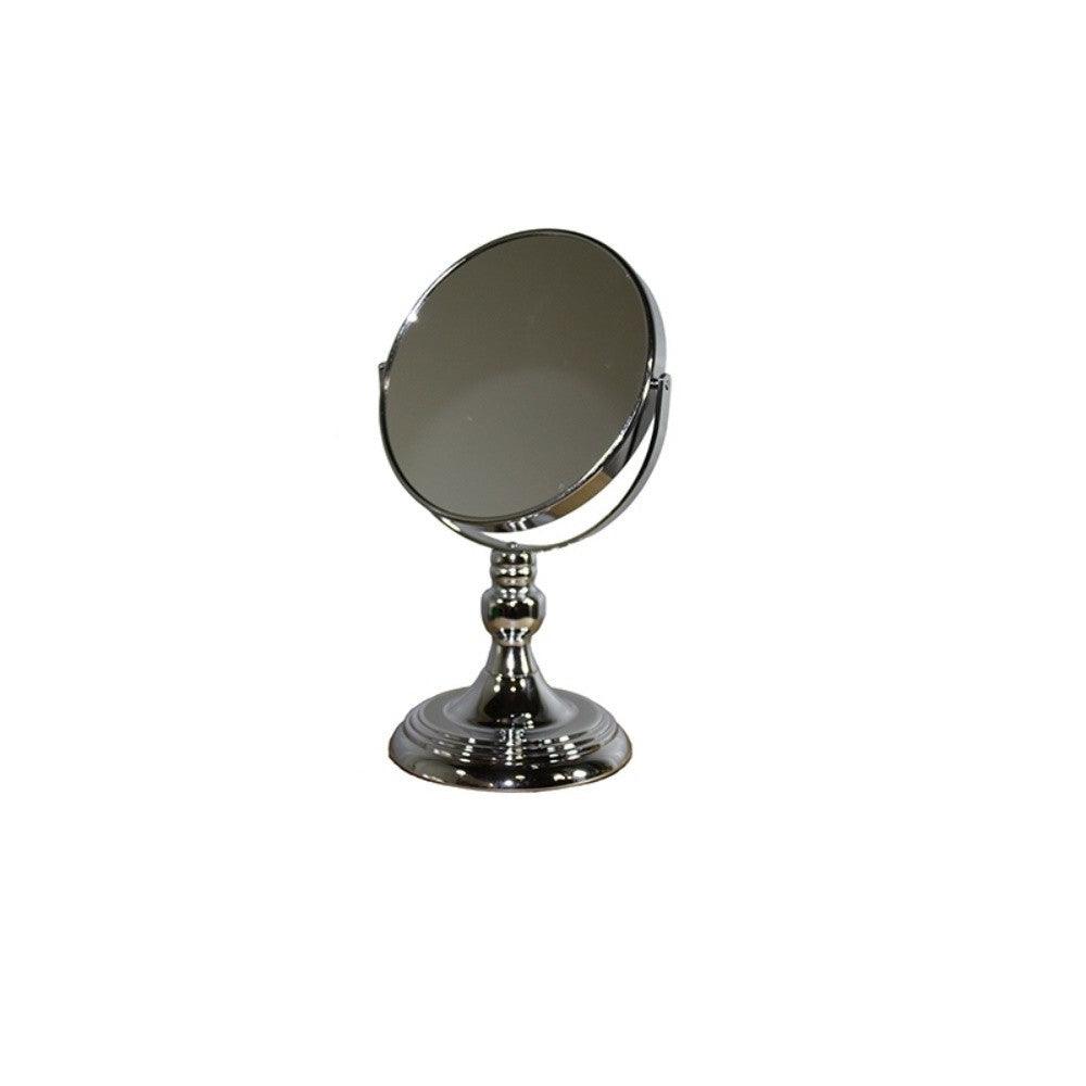 Vintage Pedestal Chrome 3X Magnification Vanity Mirror - AFS