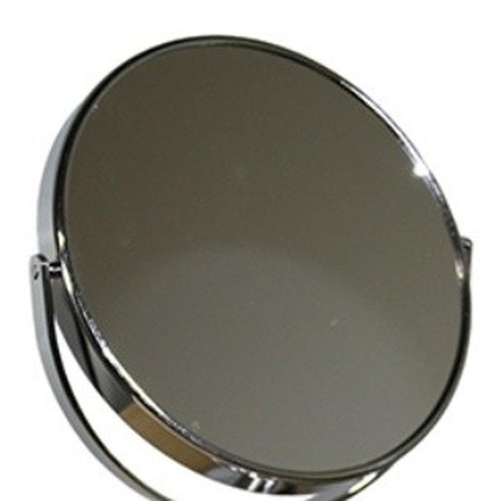 Vintage Pedestal Chrome 3X Magnification Vanity Mirror - AFS