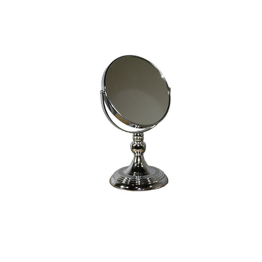 Vintage Pedestal Chrome 5X Magnification Vanity Mirror - AFS