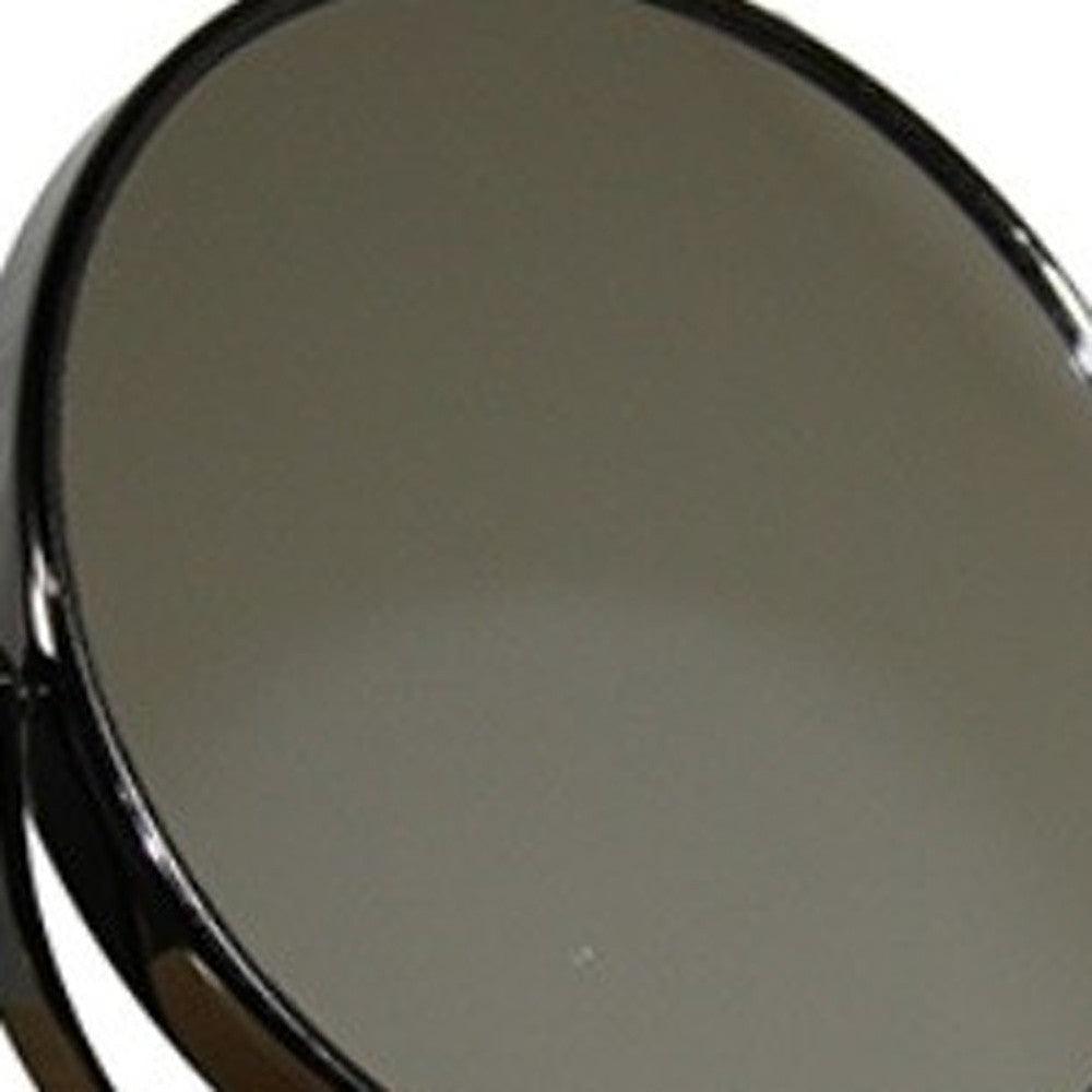 Vintage Pedestal Black 5X Magnification Vanity Mirror - AFS