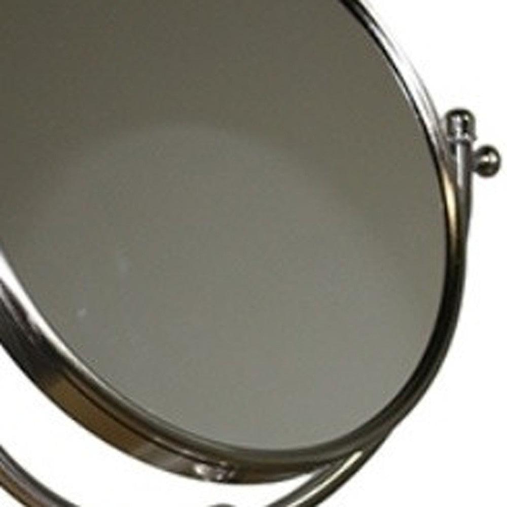 Vintage Rotating Chrome 7X Magnification Vanity Mirror - AFS