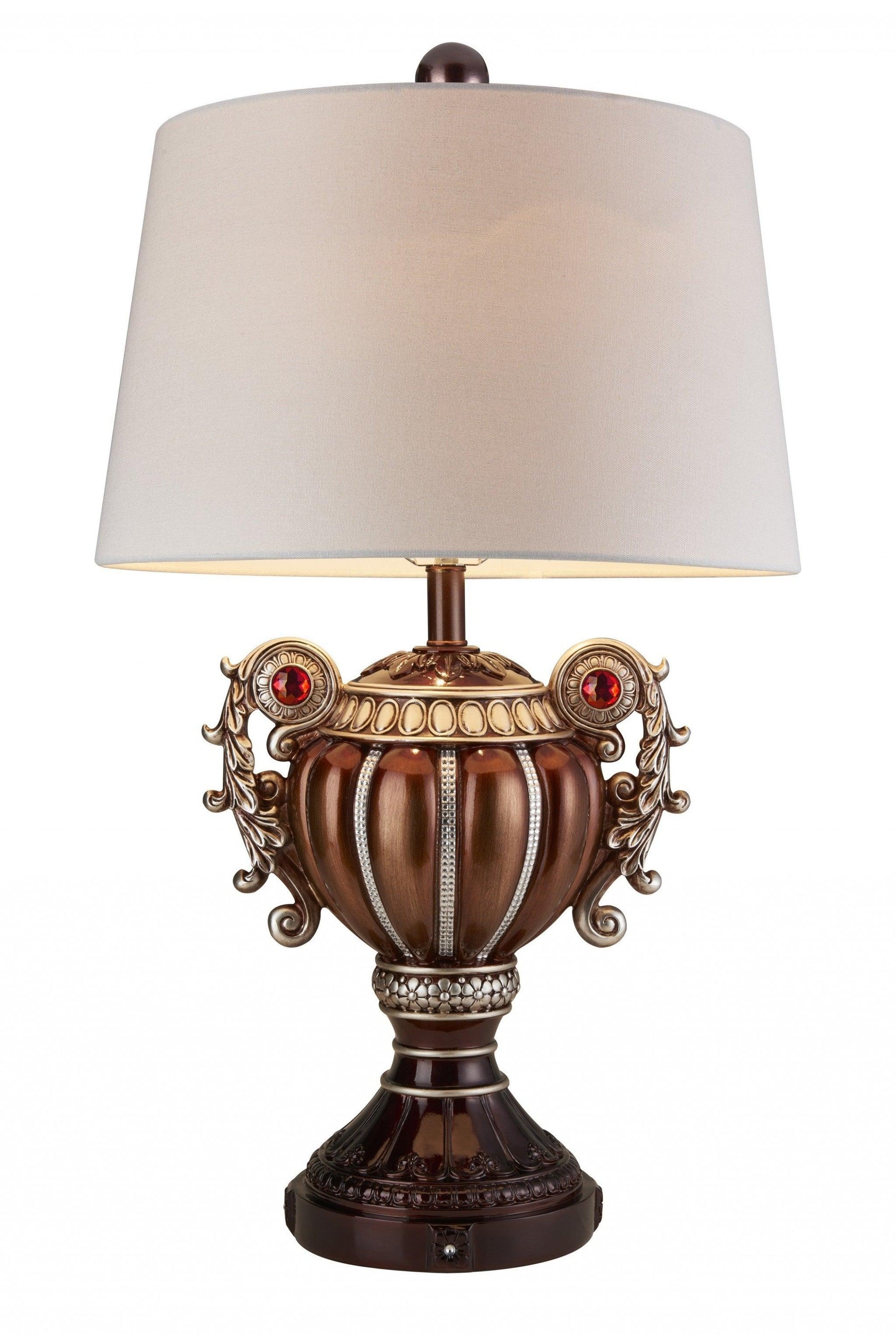 Tall Bronze Urn Shaped Table Lamp - AFS