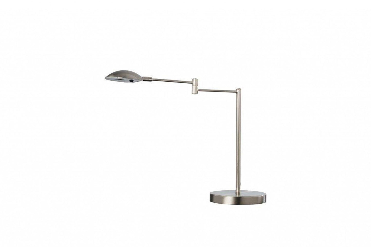 Minimalist Silver Metal Swing Arm Desk Lamp - AFS