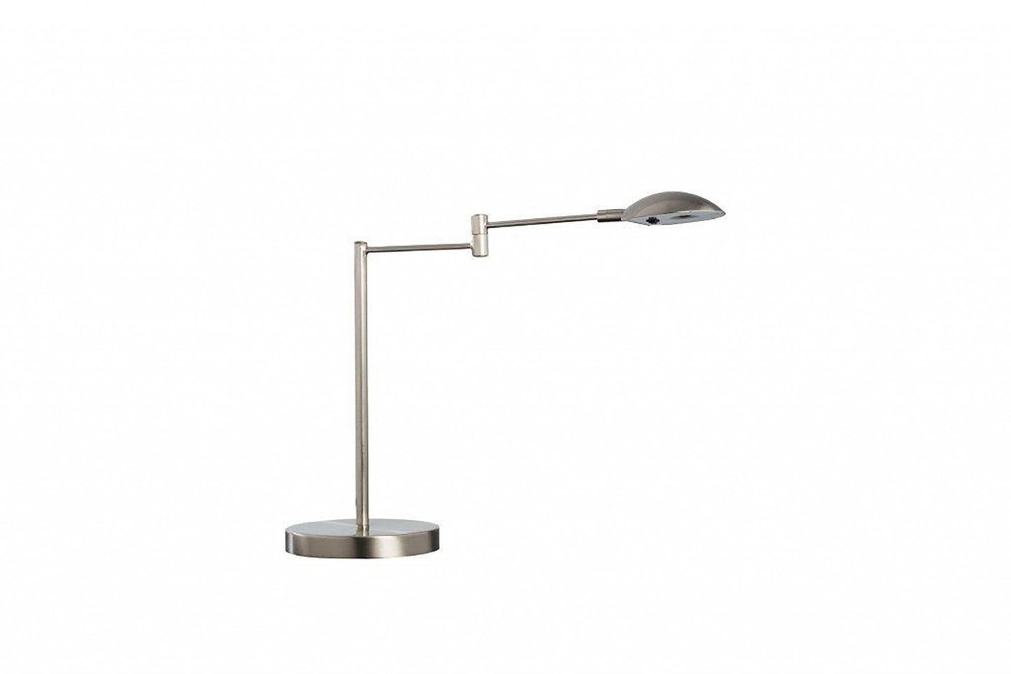 Minimalist Silver Metal Swing Arm Desk Lamp - AFS