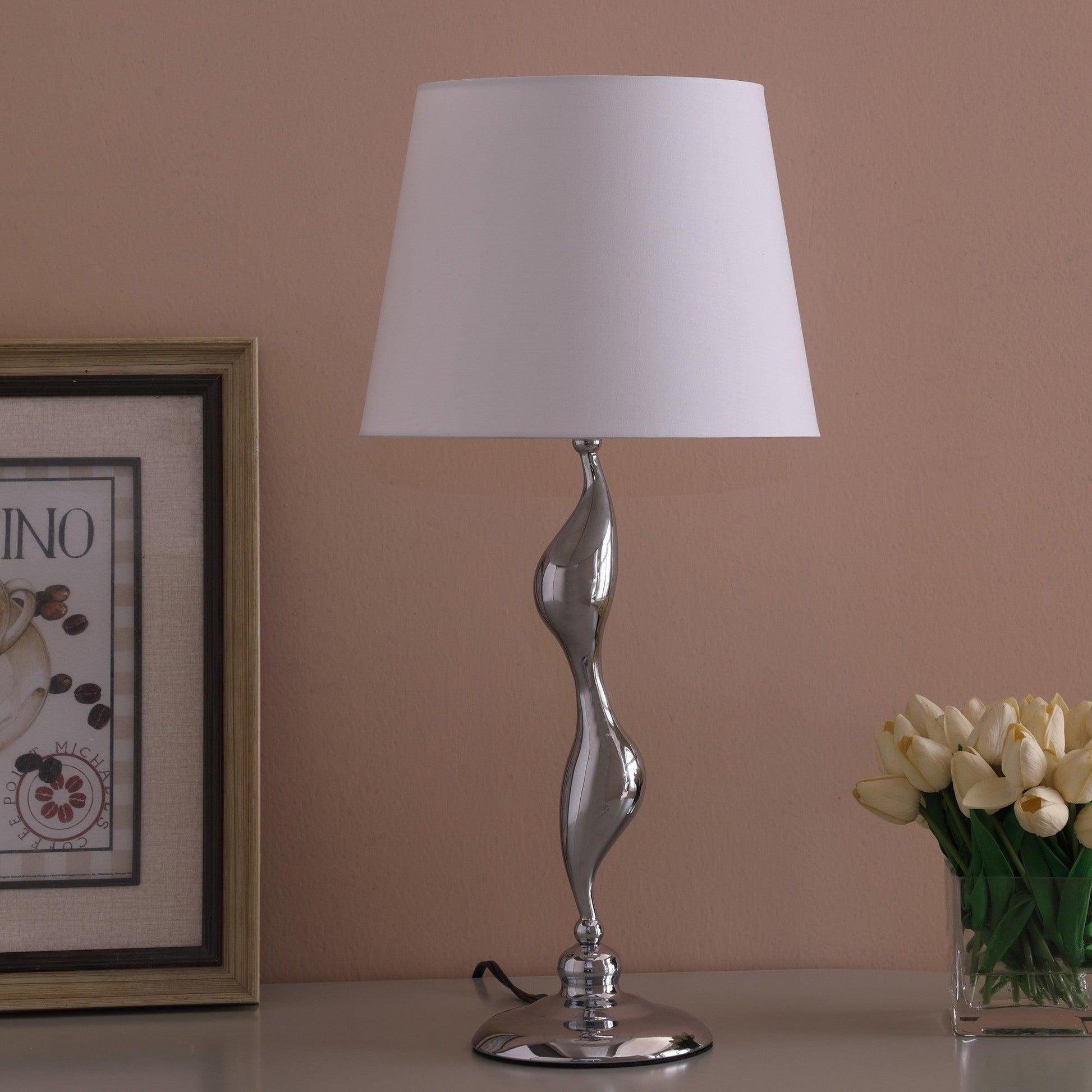 24? Modern Silver Silhouette Figurine Table Lamp - AFS