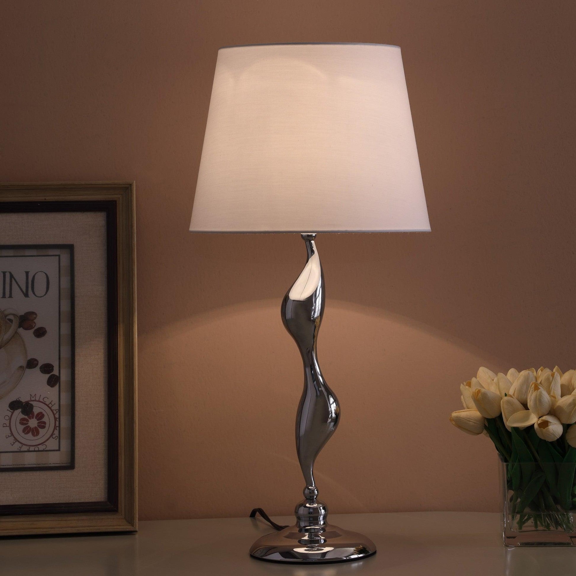 24? Modern Silver Silhouette Figurine Table Lamp - AFS