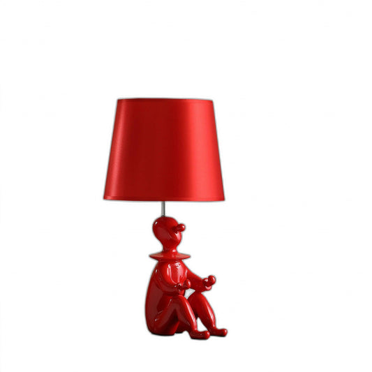 21? Red Sculptural Clown Phone Holder Desk Lamp - AFS