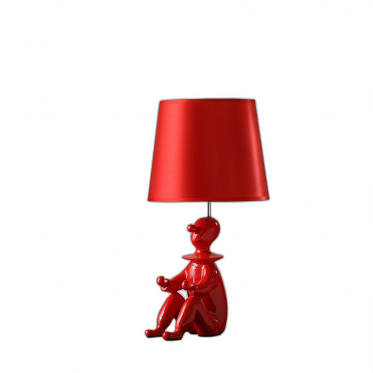 21? Red Sculptural Clown Phone Holder Desk Lamp - AFS