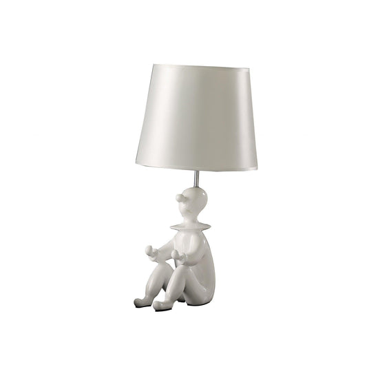 21? White Sculptural Clown Phone Holder Desk Lamp - AFS