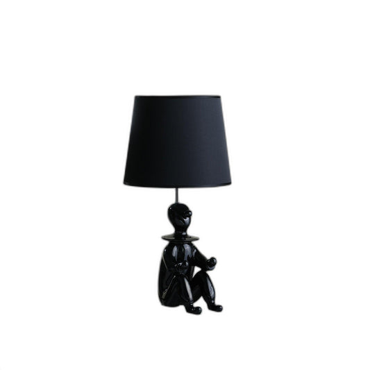 21? Black Sculptural Clown Phone Holder Desk Lamp - AFS