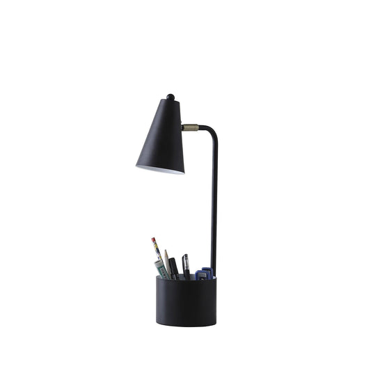 20? Compact Black Student Metal Desk Lamp - AFS