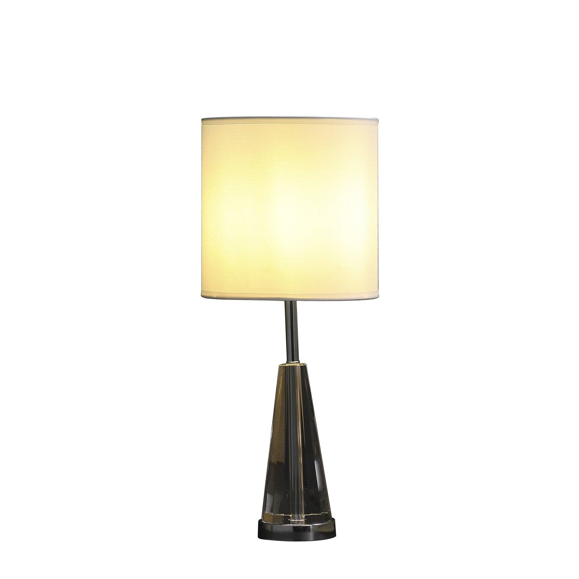 22? Contemporary Crystal Cone Table or Desk Lamp - AFS