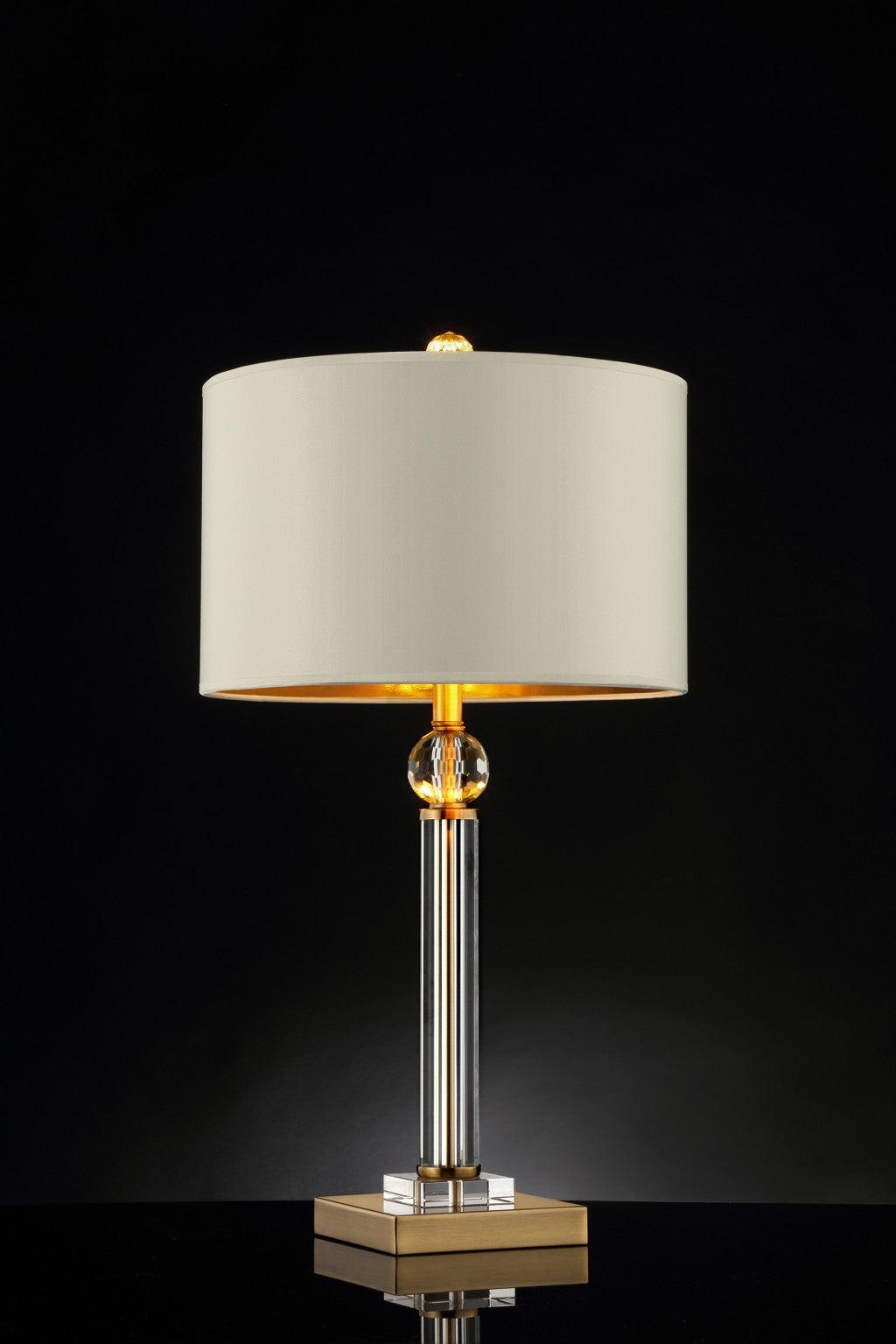 Gold Crystal Accent Desk Lamp - AFS