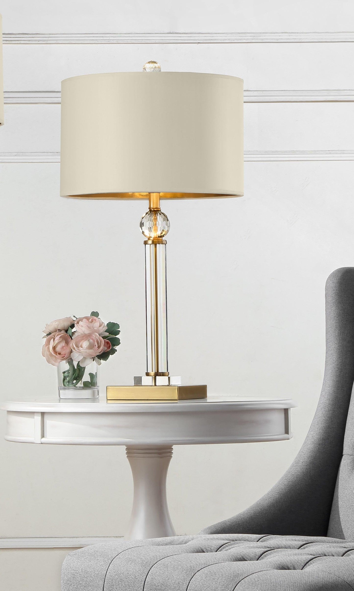 Gold Crystal Accent Desk Lamp - AFS