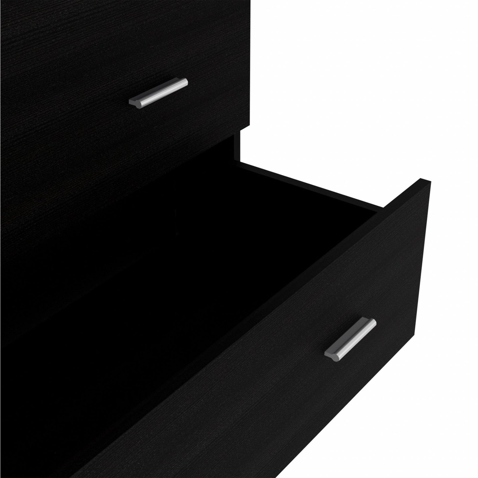 33" Black Three Drawer Dresser - AFS