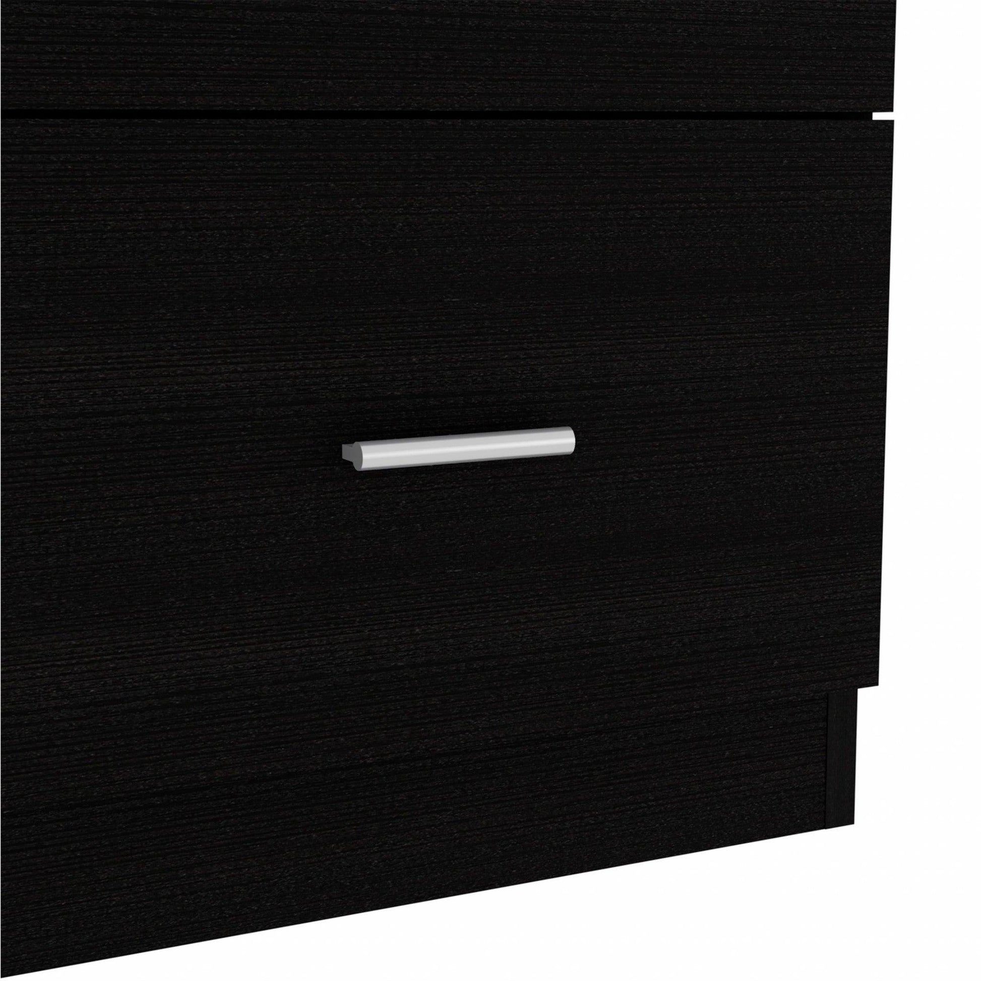 33" Black Three Drawer Dresser - AFS