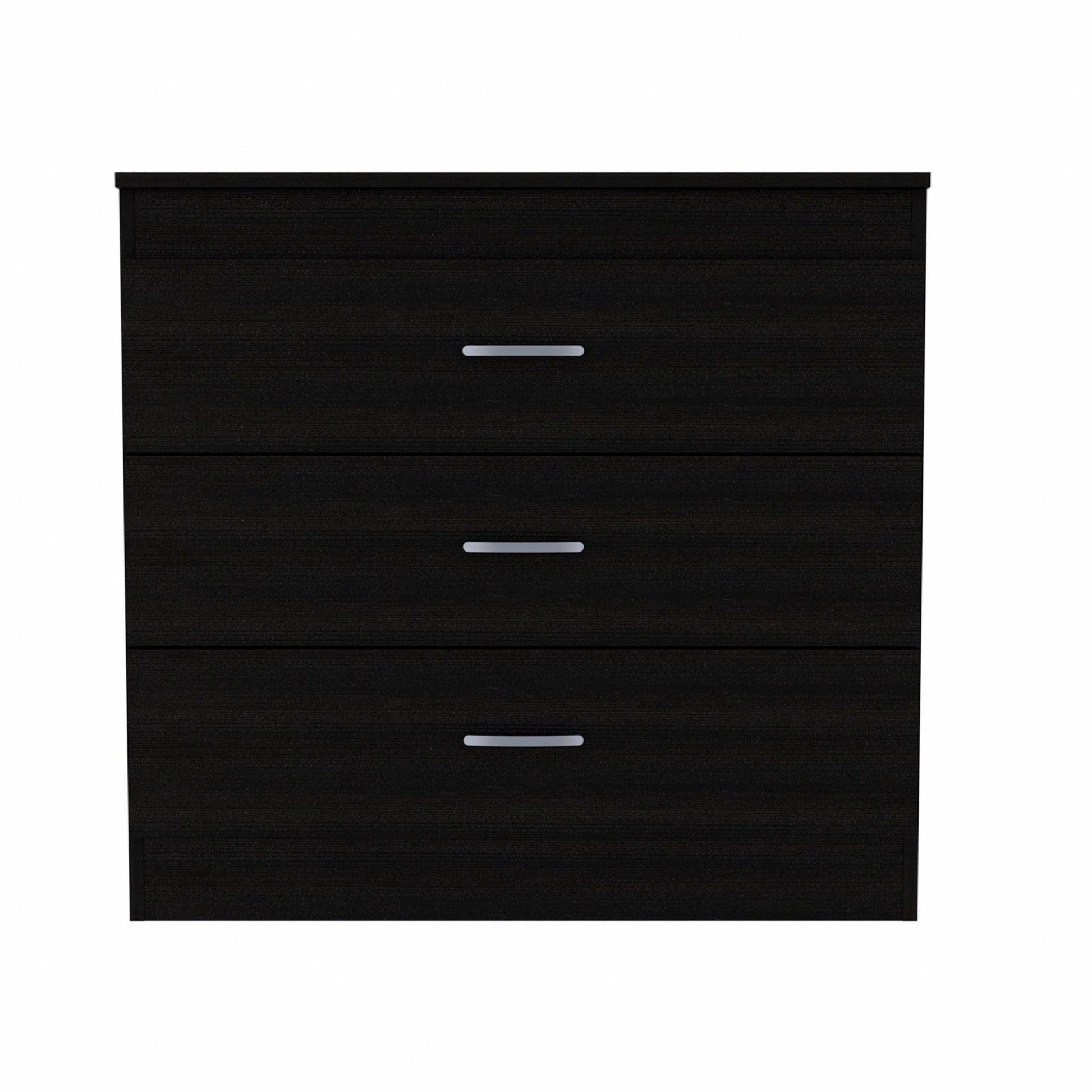 29" Black Three Drawer Dresser - AFS