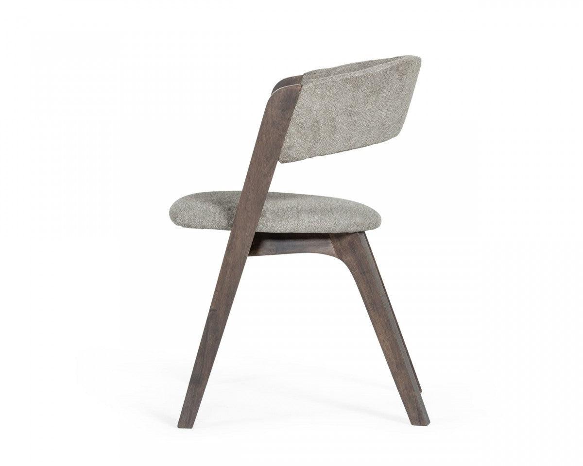 Set of Two Gray Wenge Dining Chairs - AFS