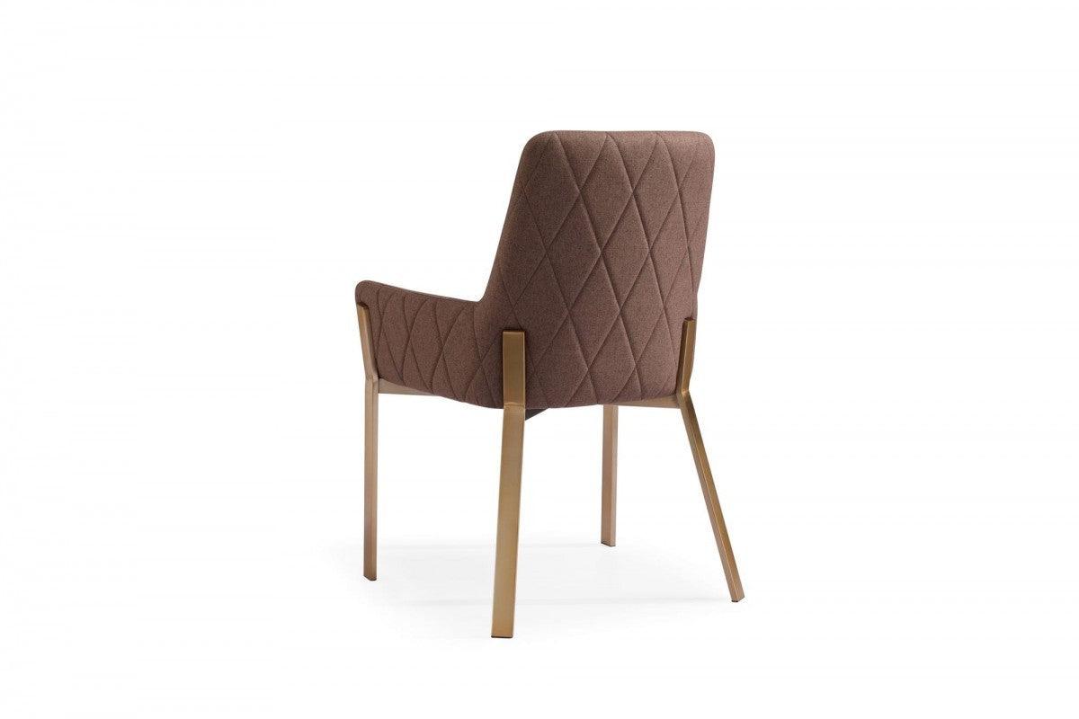 Brown Brass Dining Chair - AFS