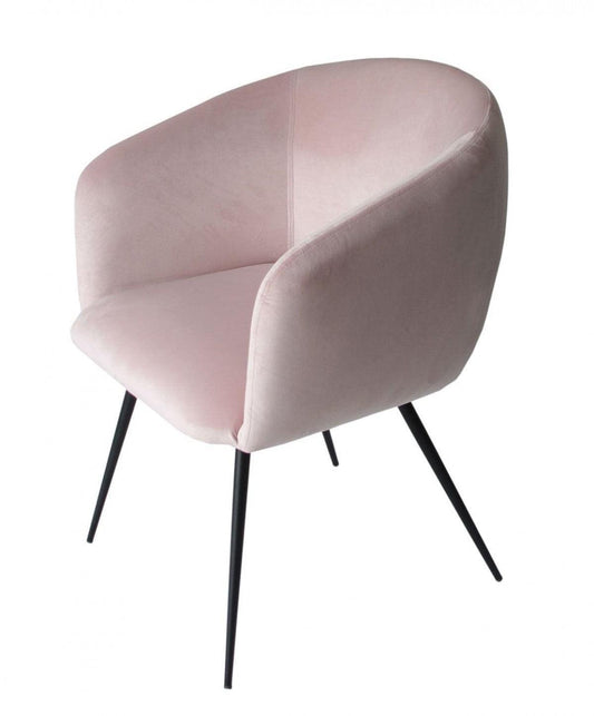 Pink Velvet Modern Dining Chair - AFS