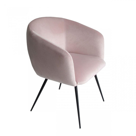 Pink Velvet Modern Dining Chair - AFS