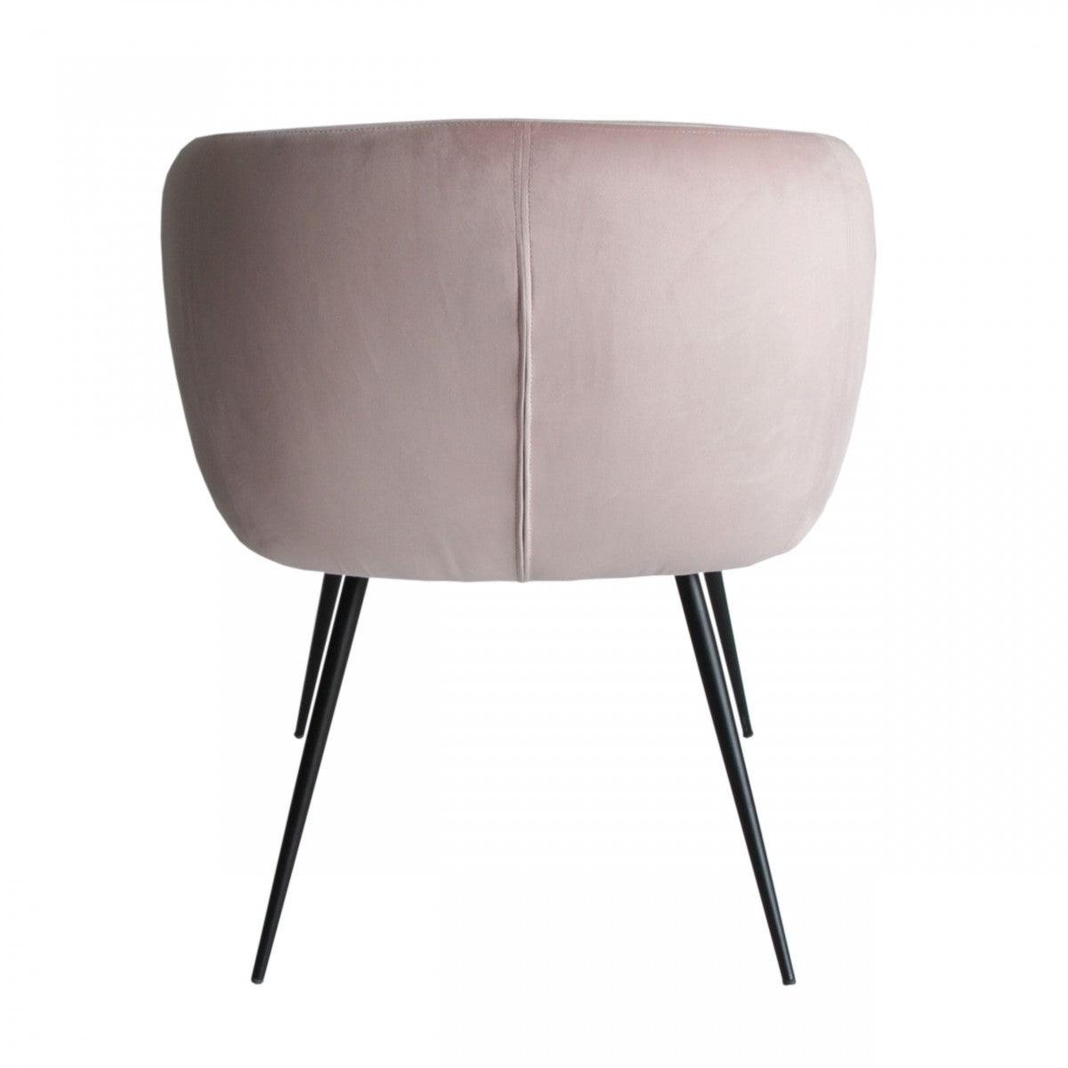 Pink Velvet Modern Dining Chair - AFS