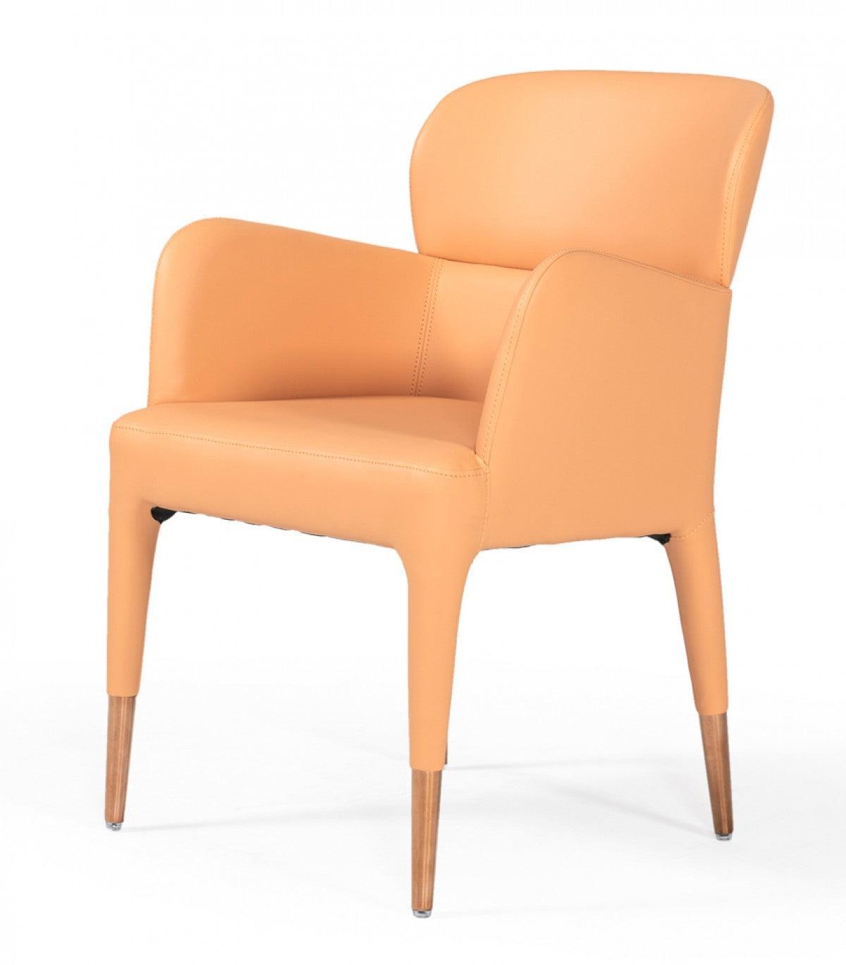 Peach Rosegold Dining Chair - AFS