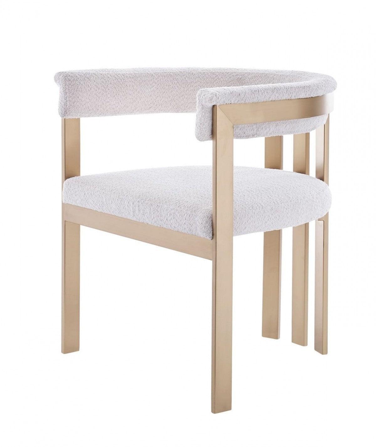 Beige Gold Dining Chair - AFS