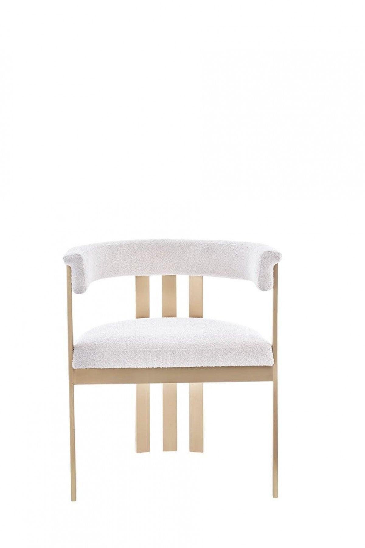 Beige Gold Dining Chair - AFS