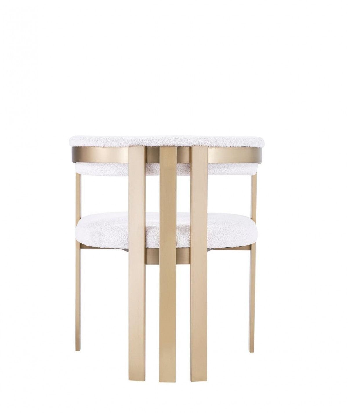 Beige Gold Dining Chair - AFS