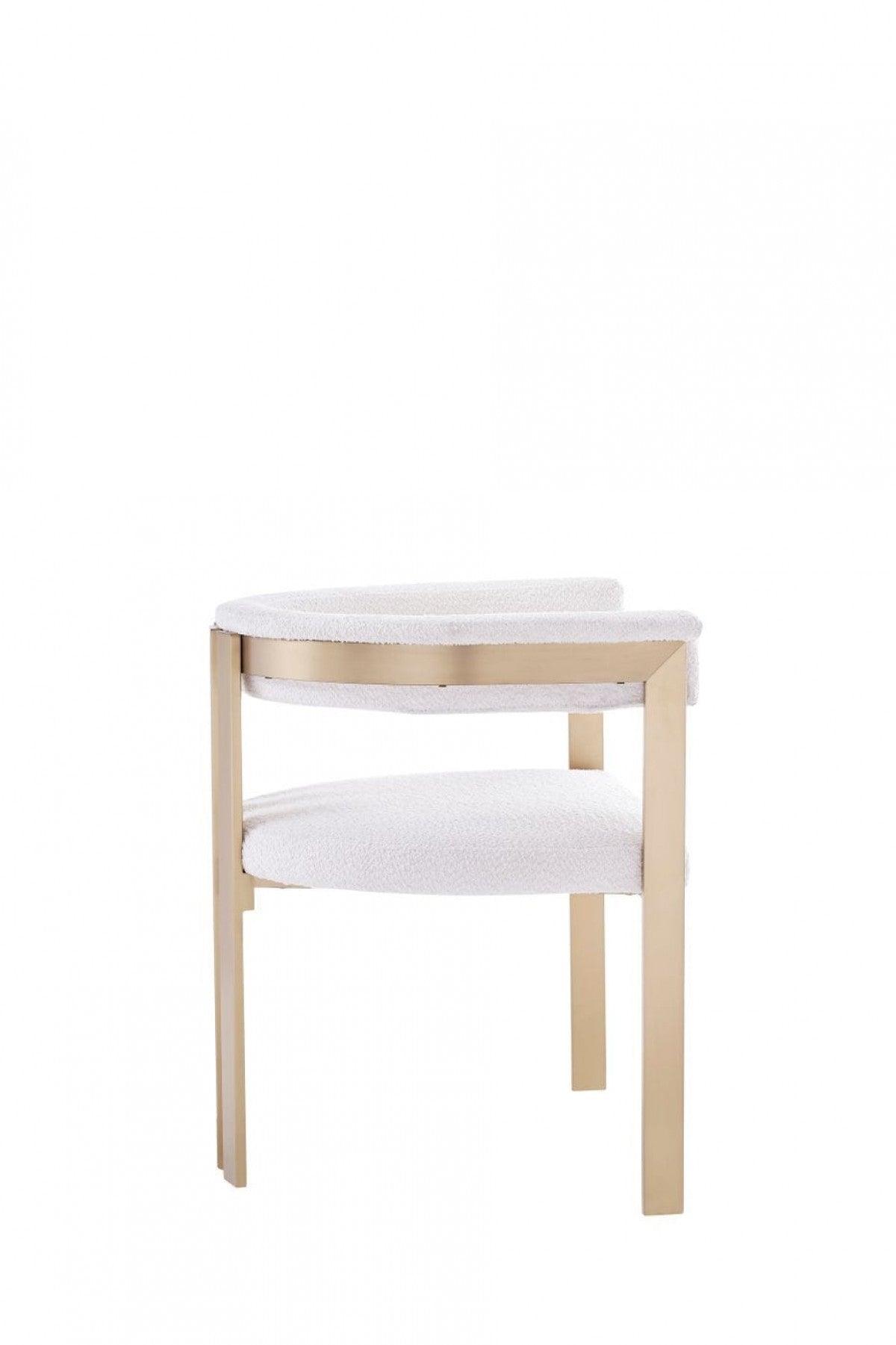 Beige Gold Dining Chair - AFS