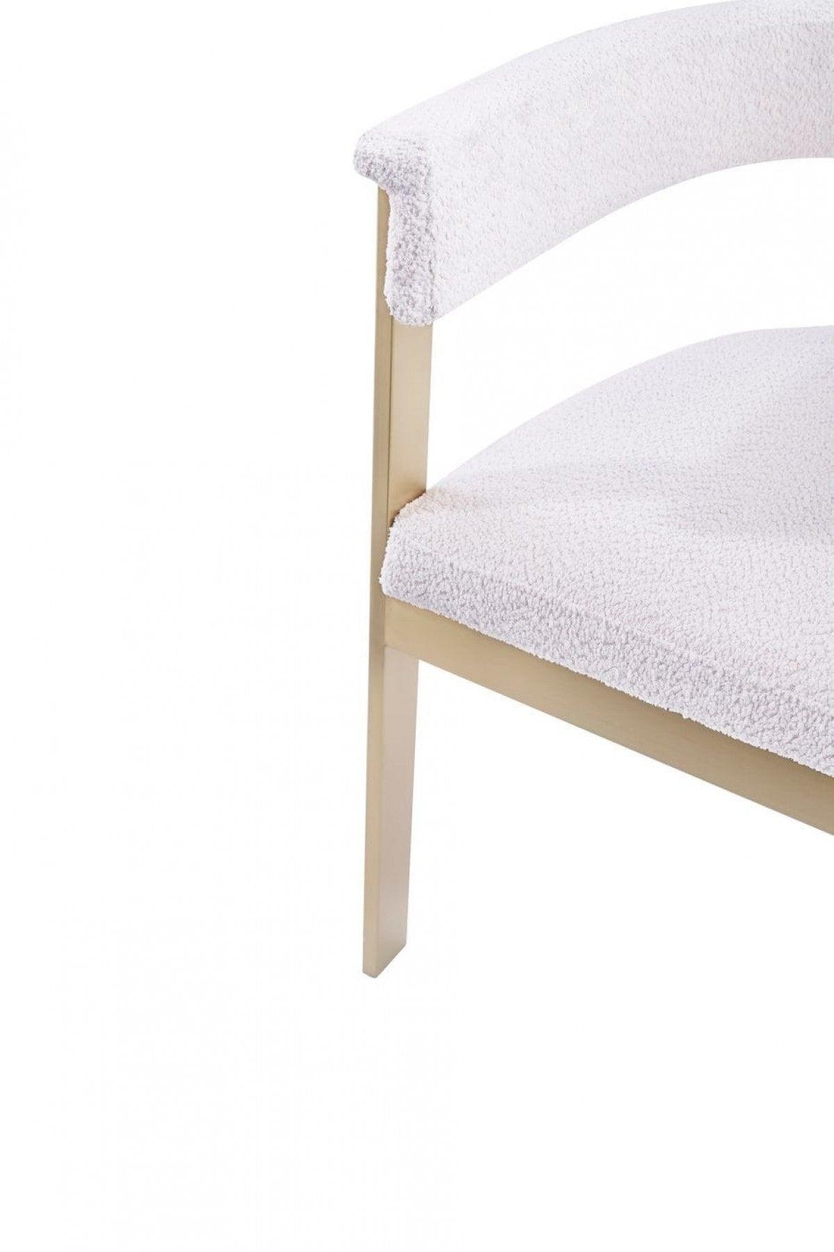 Beige Gold Dining Chair - AFS