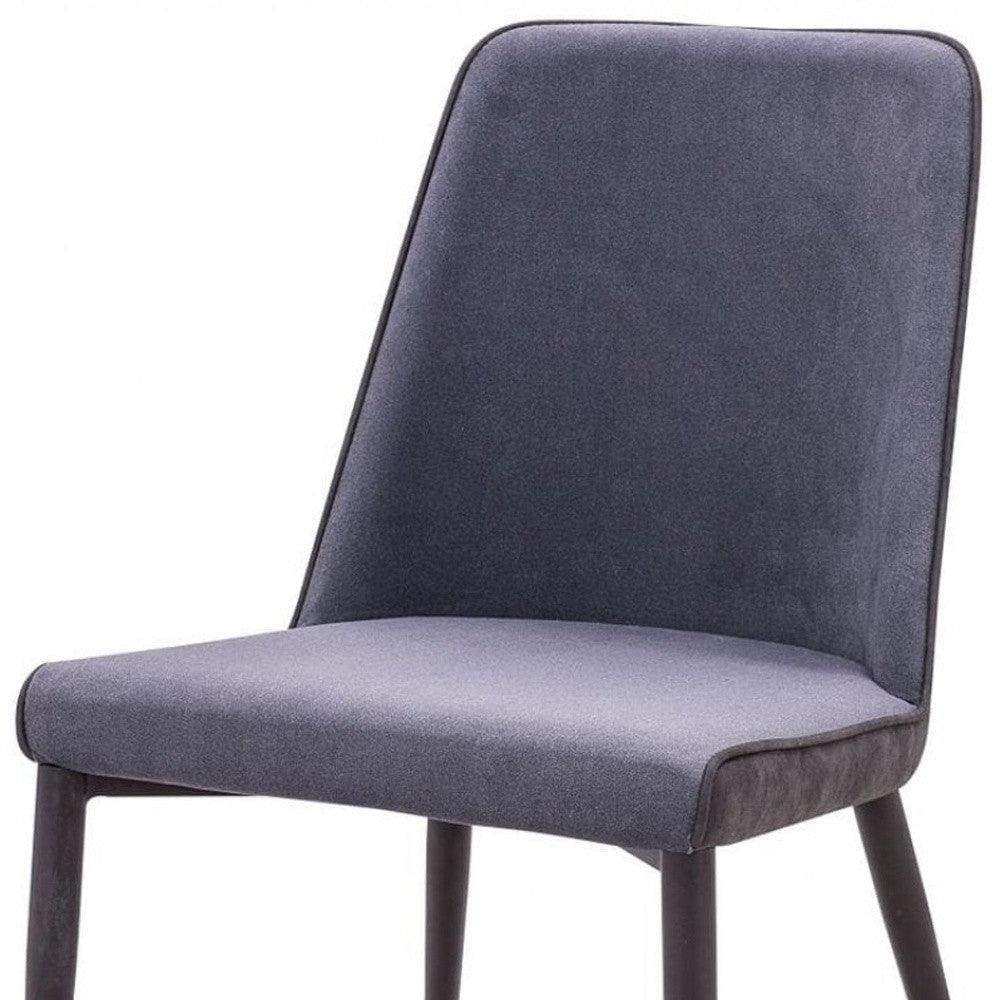 Set of Two Dark Gray Modern Dining Chairs - AFS