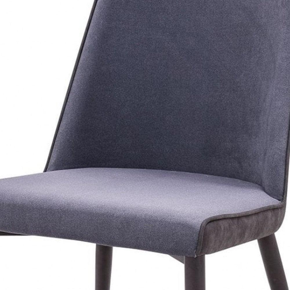 Set of Two Dark Gray Modern Dining Chairs - AFS