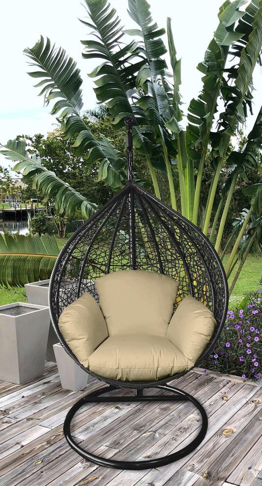 Primo Tan Indoor Outdoor Replacement Cushion for Egg Chair - AFS