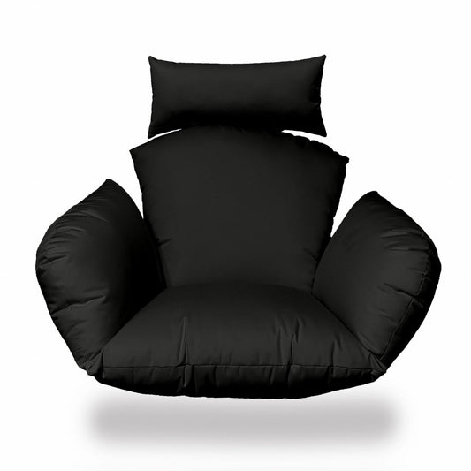 Primo Black Indoor Outdoor Replacement Cushion for Egg Chair - AFS